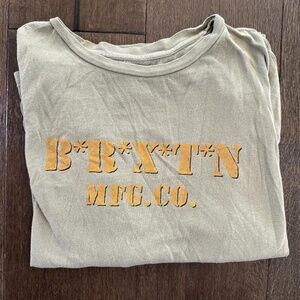 Brixton Oversized Green Army Tee